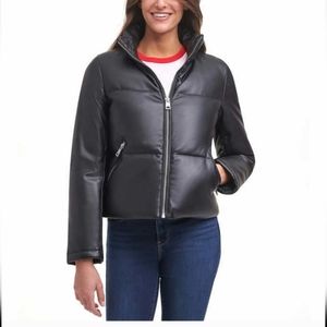 Levi's Ladies' Faux Leather Puffer Jacket
